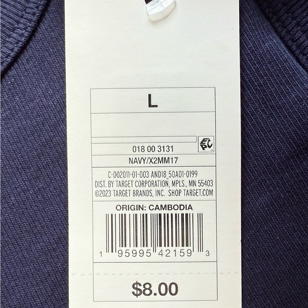 NWT Navy Blue Tank Top - Picture 6 of 8